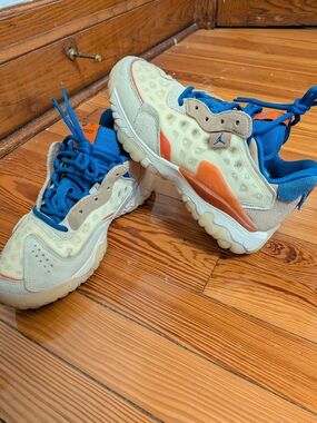 Jordan Delta 2 Low, Blue & Orange Sneakers